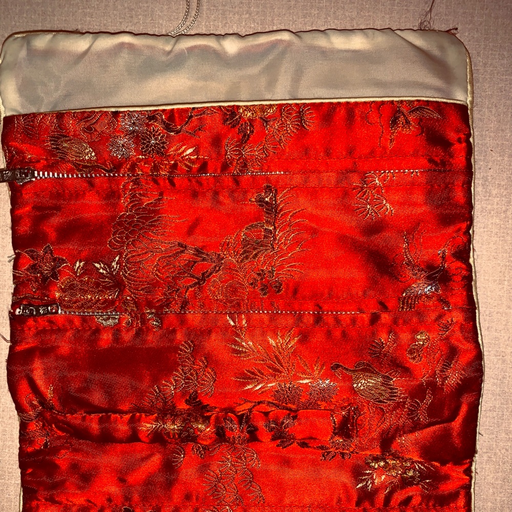 💕👜Vintage Oriental Makeup bag carrier 💕👜